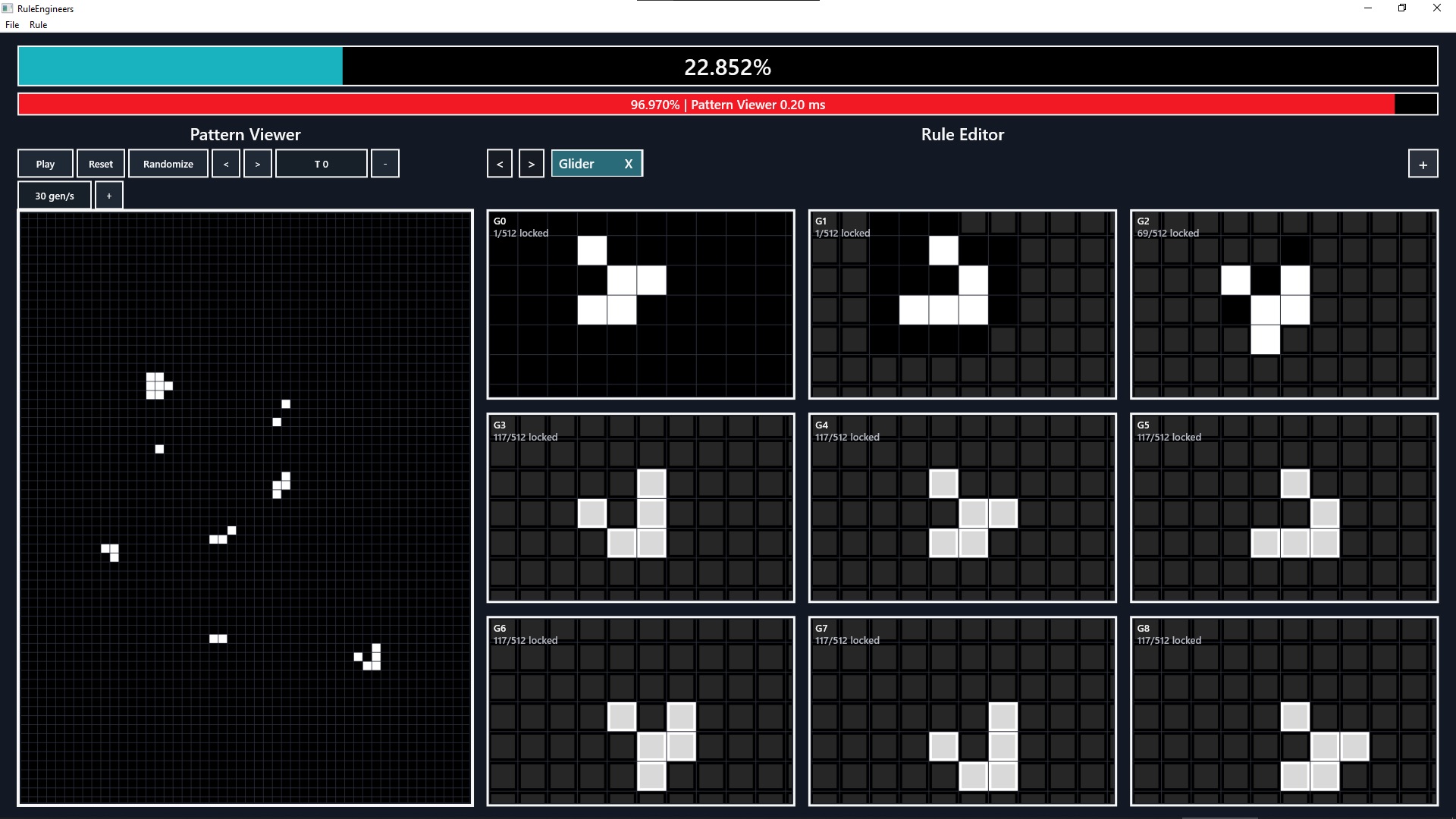 RuleEngineers sequence grid editor
